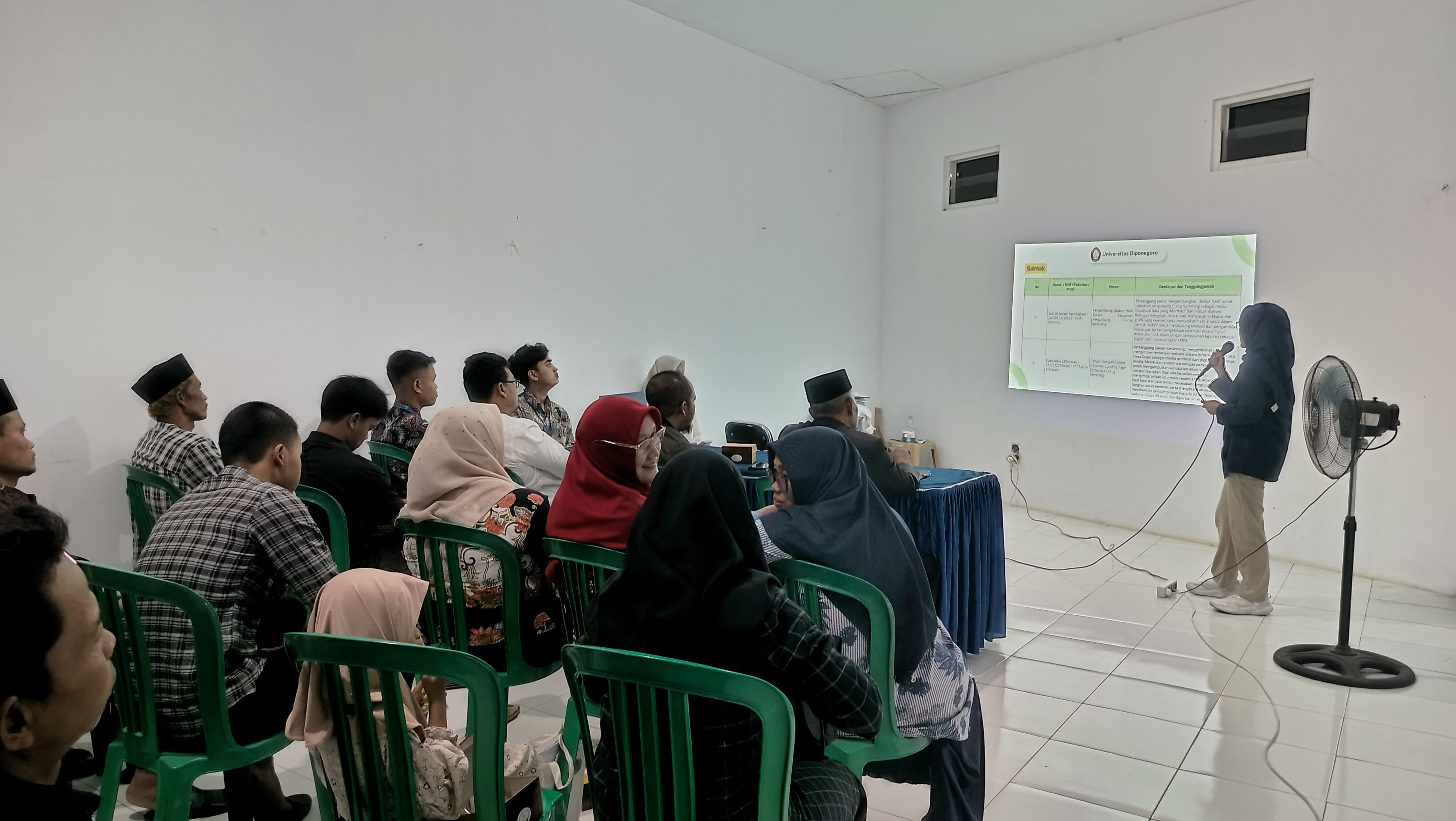 Presentasi Proker ke Perangkat Desa