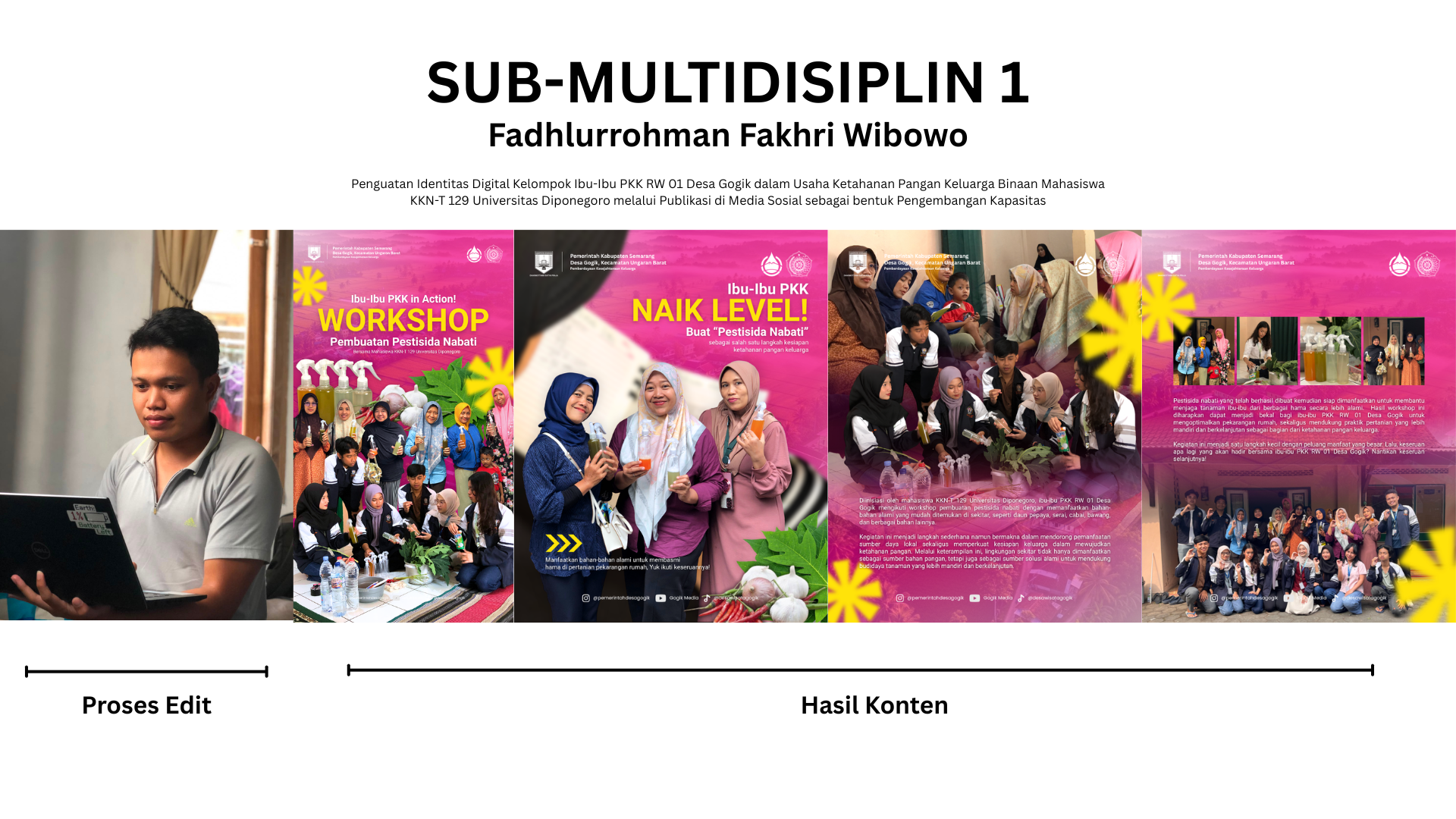 Pembuatan Identitas Digital Ketahanan Pangan Ibu-ibu PKK RW 1