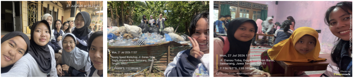Menjalankan program multi 1 dan mengajar les anak sd di rumah bu rw