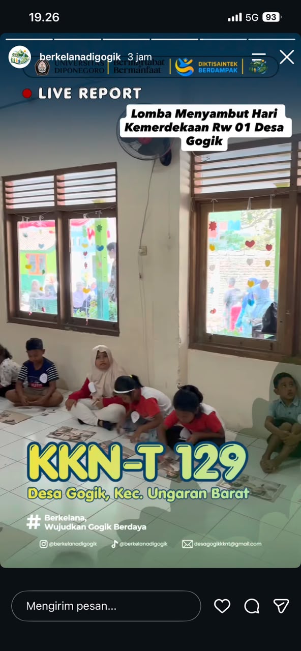 Membantu Kegiatan Lomba 17 Agustus di Mi