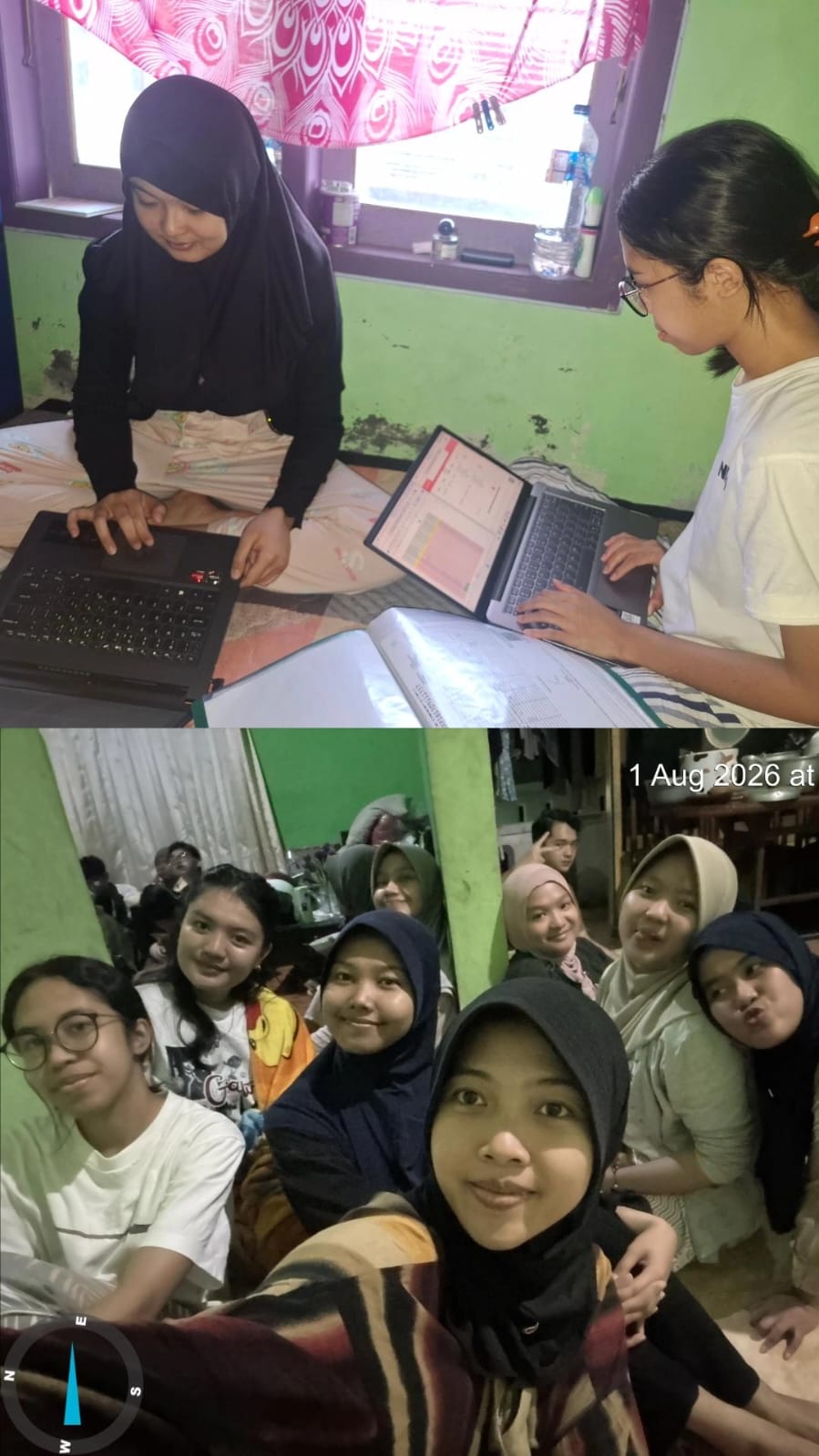 Membantu mengerjakan proker sosmas dan briefing
