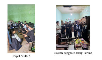 Rapat program kerja multidisiplin tema 2 dan Sowan ke Karang Taruna
