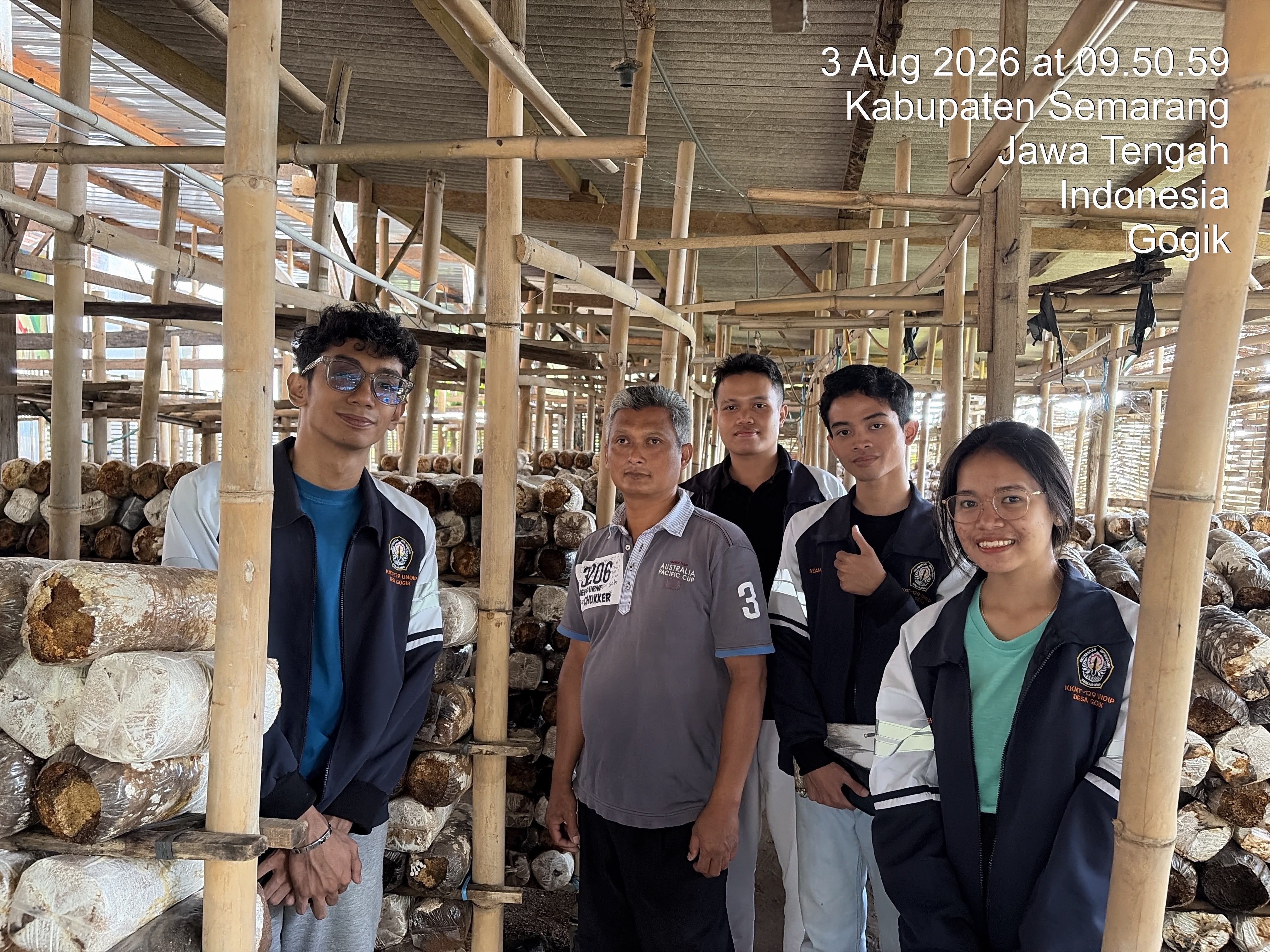 Mengunjungi tempat budidaya jamur dan cacing untuk kebutuhan take video profil multidisiplin 3