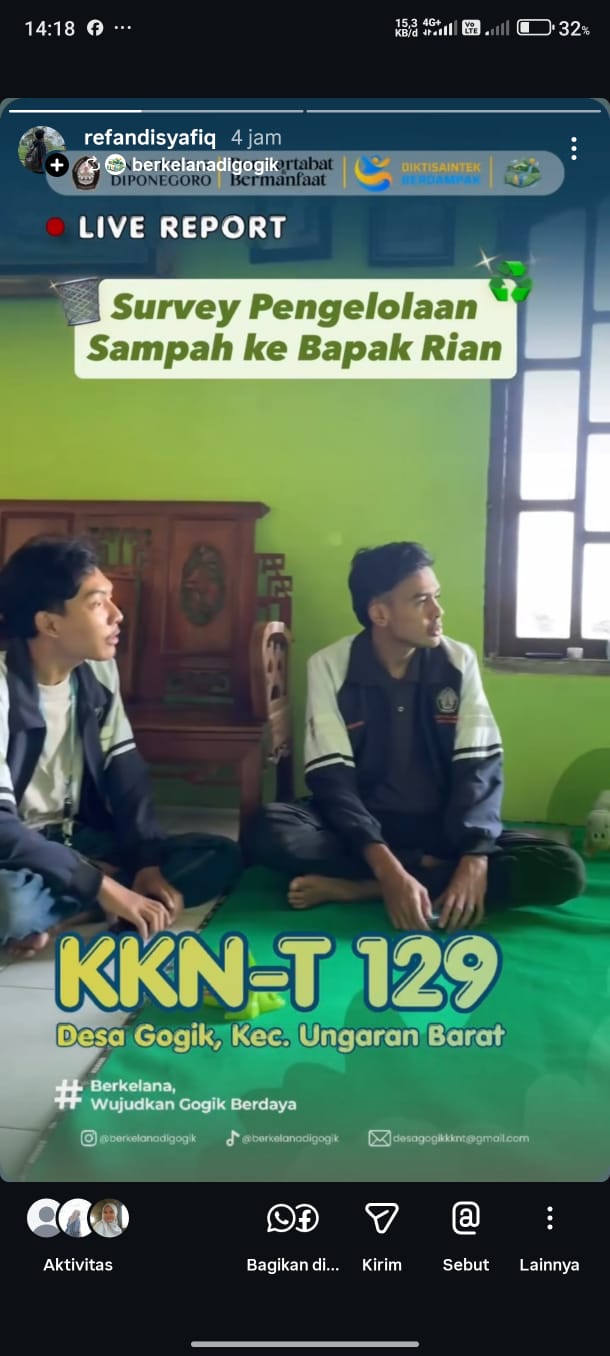 Sowan Pengelolaan Sampah ke Bapak Rian