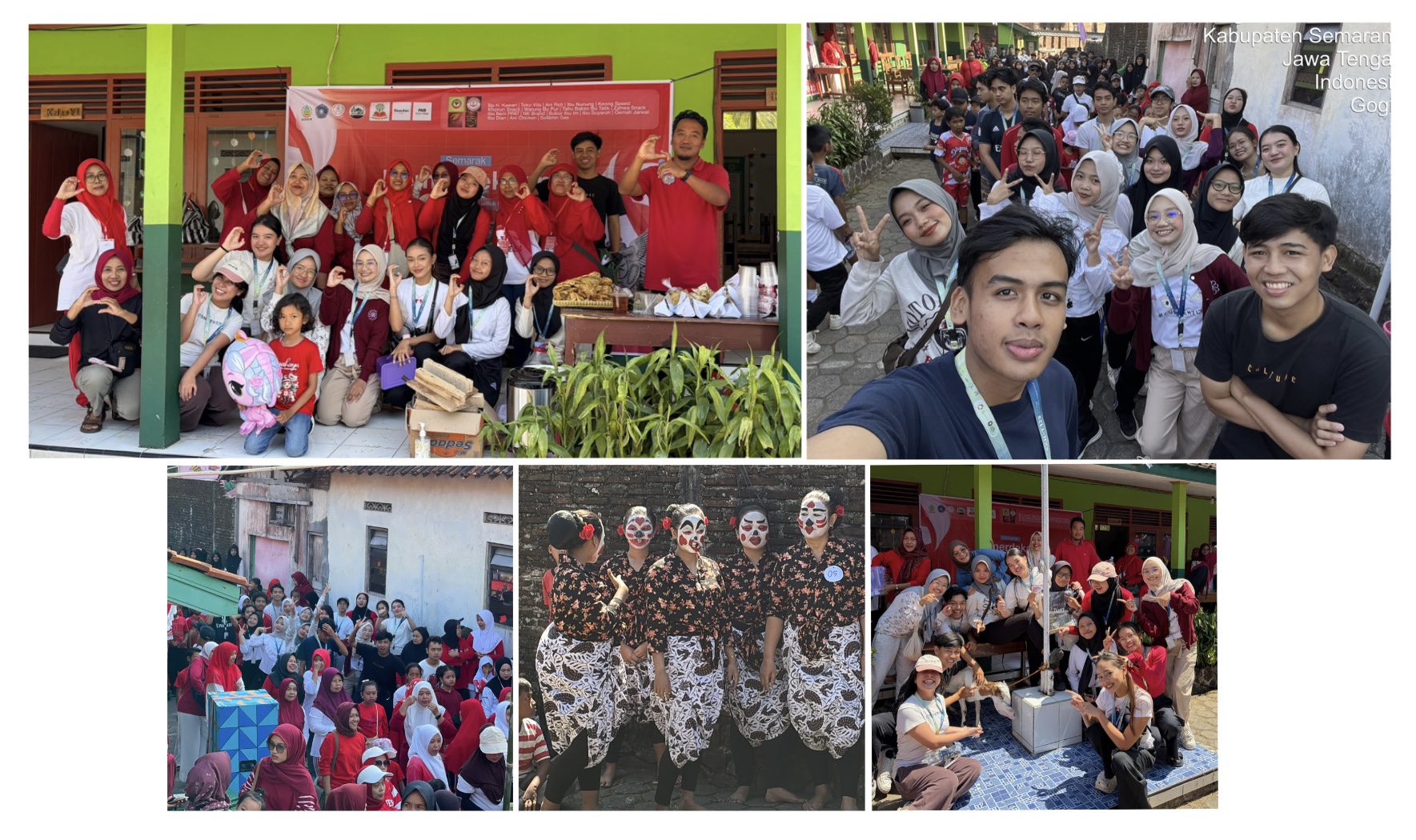 Mengikuti Kegiatan jalan sehat dan lomba bersama masyarakat RW01 Desa Gogik dalam rangka menyambut Hari Kemerdekaan