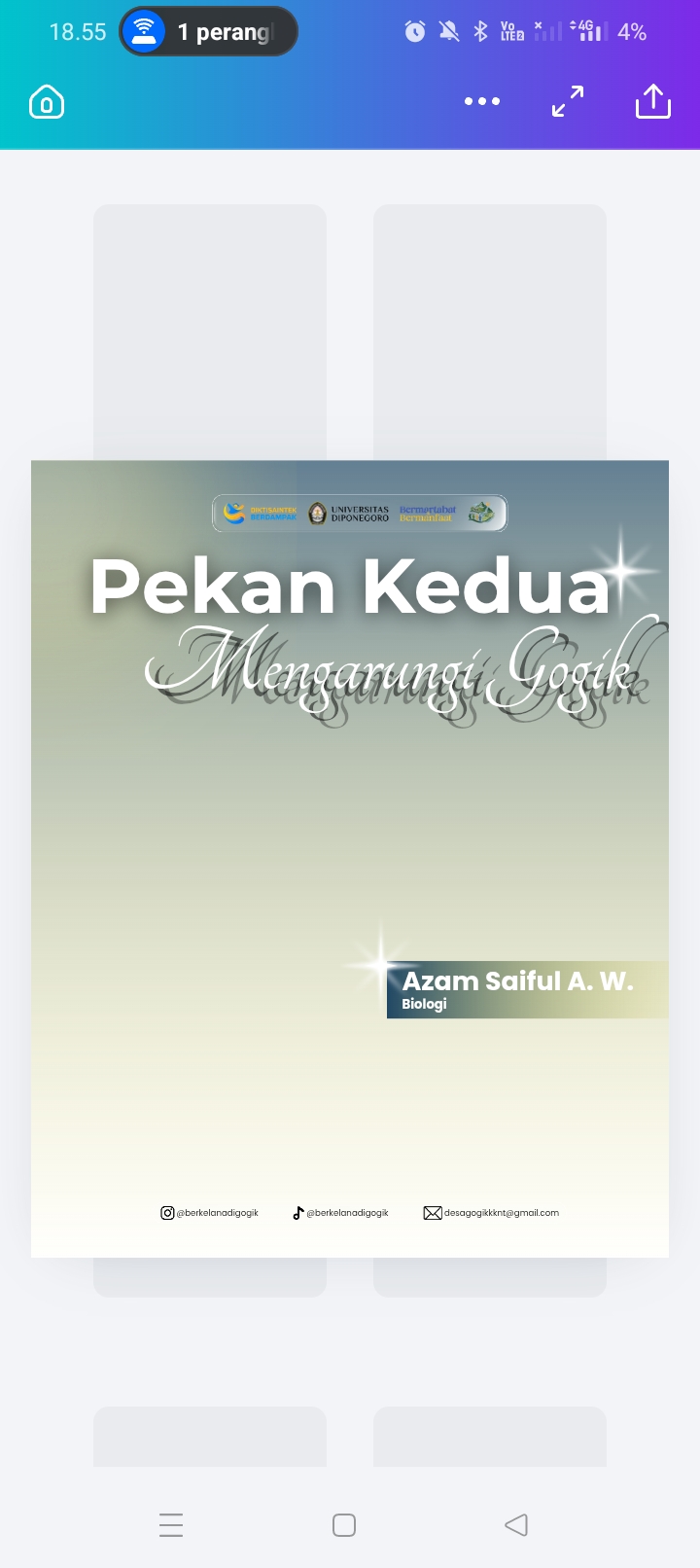 Membuat Editan Template Weekly Report