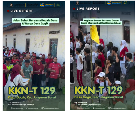 Jalan sehat,lomba kemerdekaan, dan briefing