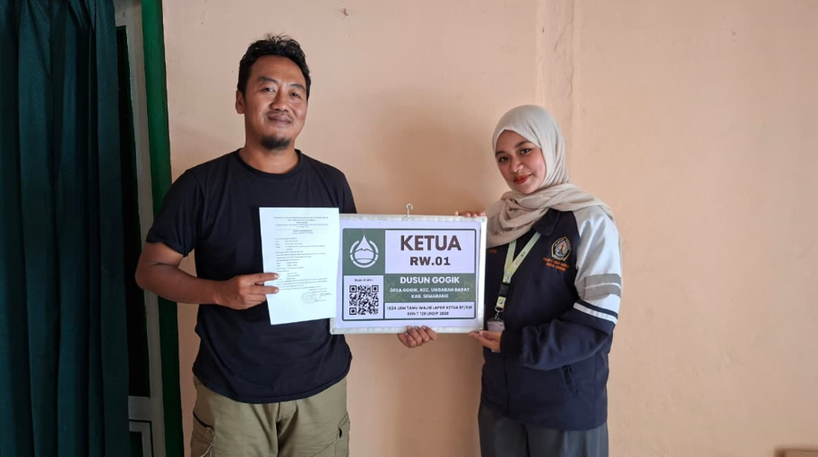 Serah Terima Program Kerja Individu Ketua RW 01, Pelaksanaan Workshop dan Serah Terima Sub-Multidisiplin I  Kepada PKK Desa Gogik