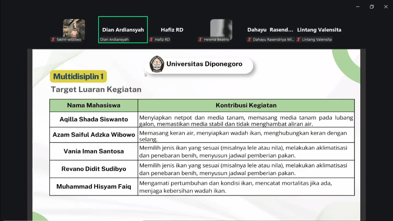 Konsultasi Program Kerja Bersama Pak RW dan Asistensi Proker Bersama DPL