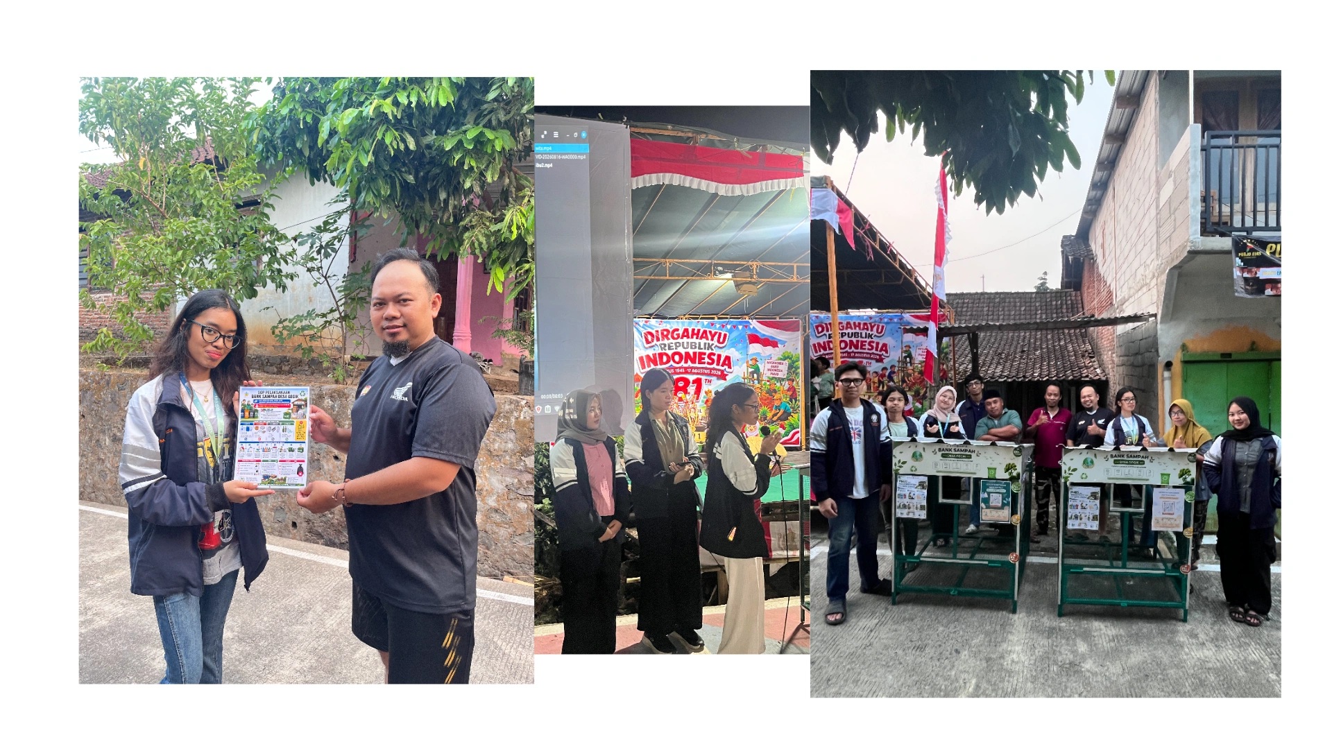 Melakukan pengesahan dan penyerahan SOP Bank Sampah sebagai output dari Sosial Kemasyarakatan