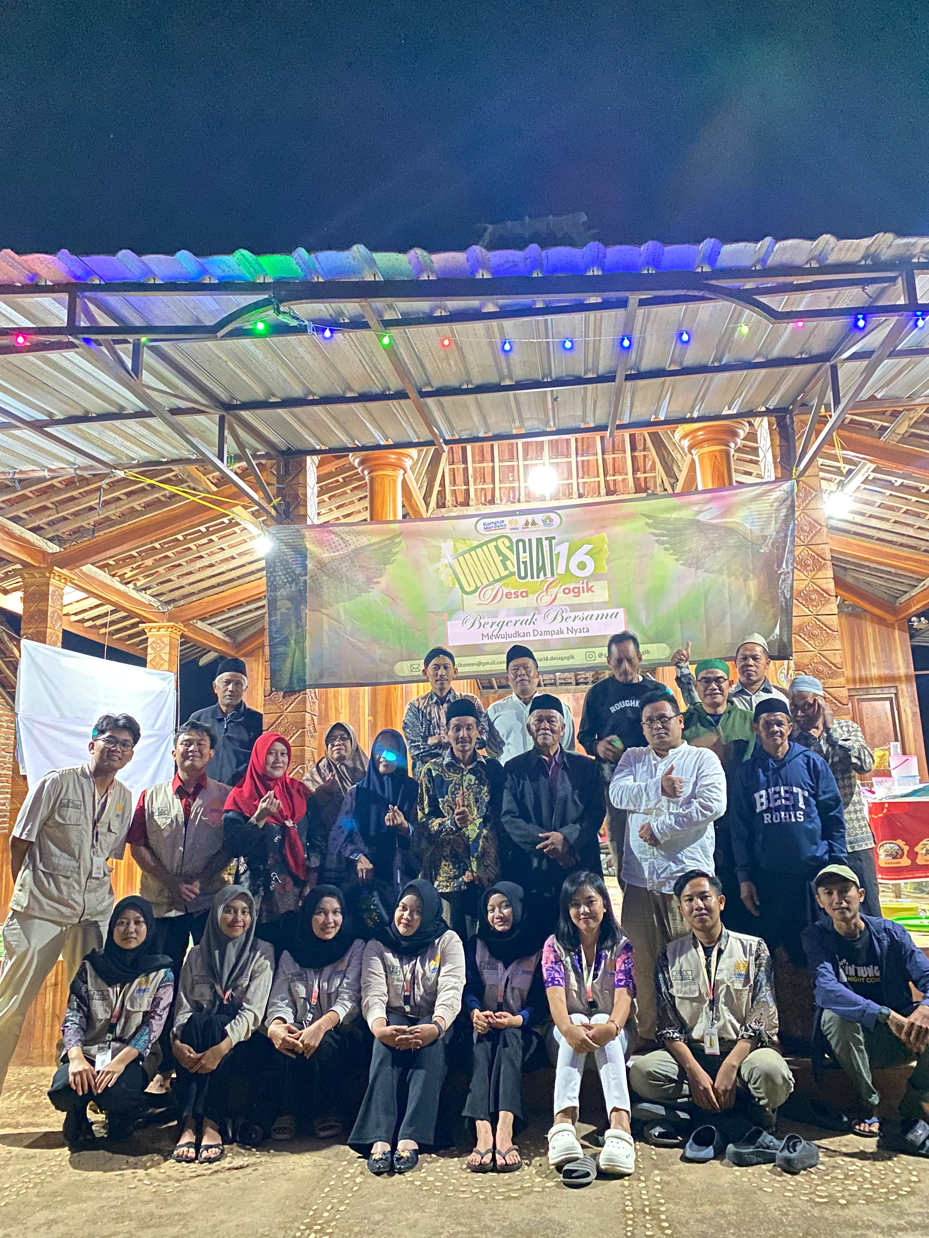 Sosialisasi Program Kerja KKN dan Tasyakuran (Bancaan) Bersama Pemerintah Desa Gogik