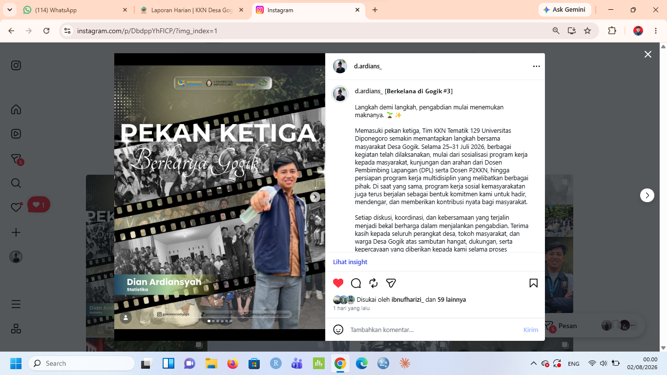 Kegiatan Multidisiplin 1 , Rapat Ibu-ibu PKK dan  Lomba 17san RT 4