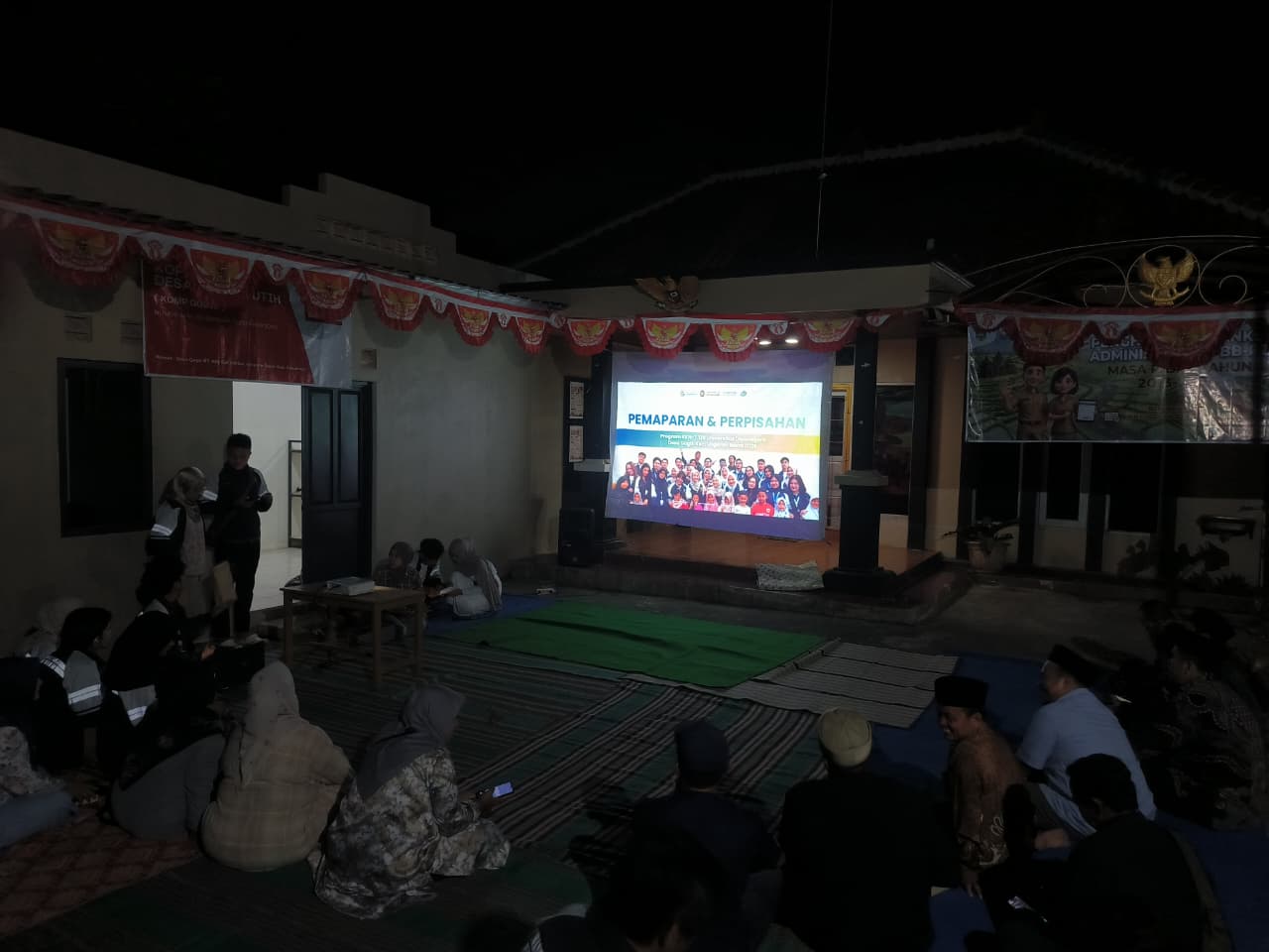 Presentasi Program Akhir dan perpisahan sama warga desa gogik