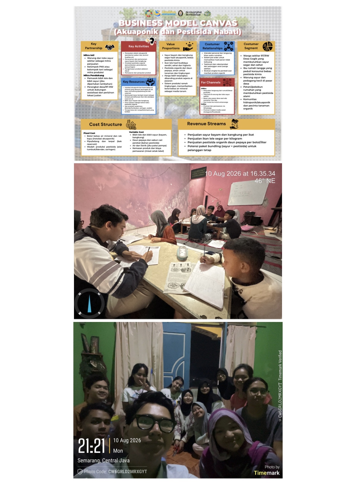 Finalisasi Poster BMC dan Kegiatan Belajar Mengajar (Les Privat)