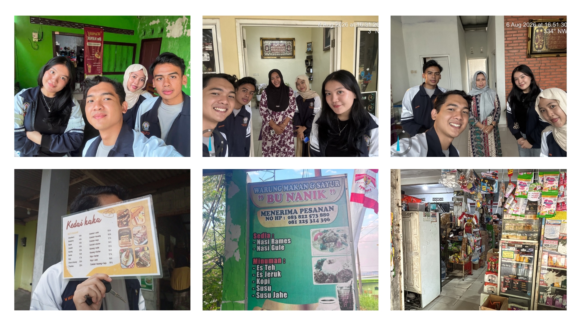 Absensi pagi, lanjutan pemasangan instalasi akuaponik, sowan sekaligus pendataan UMKM, penyusunan lanjutan materi edukasi gizi pangan keluarga, dan briefing.