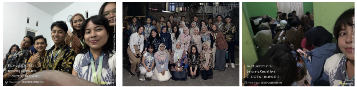 Pemaparan materi di balai desa terkait multidisiplin dan sosial masyarakat