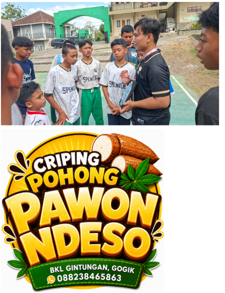 Pengembangan Potensi Desa: Pelaksanaan Coaching Clinic Futsal, Koordinasi Sosialisasi, dan Perancangan Desain Logo UMKM